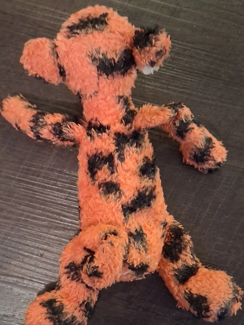 Disney Tigger And Pluto Plush Toy Orange, Black, Cream with Pink Nose